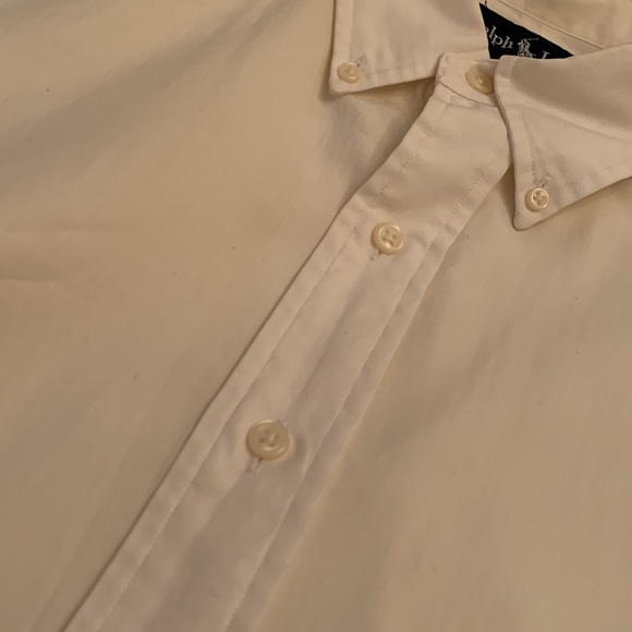 Ralph Lauren cream collared shirt - Picture 2 of 7